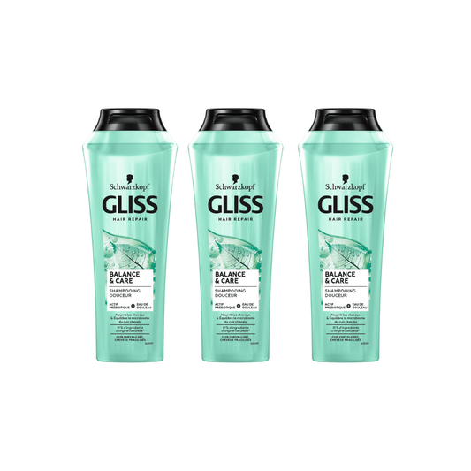 Schwarzkopf Gliss Nutribalance Repair Shampoo 360ml 3 Pack