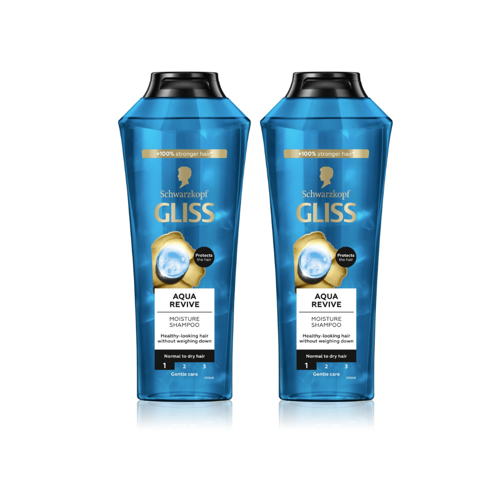 Schwarzkopf Gliss Shampoo Aqua Revive 400 ml 2 Pack