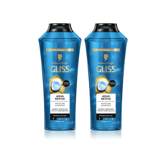 Schwarzkopf Gliss Shampoo Aqua Revive 400 ml 2 Pack