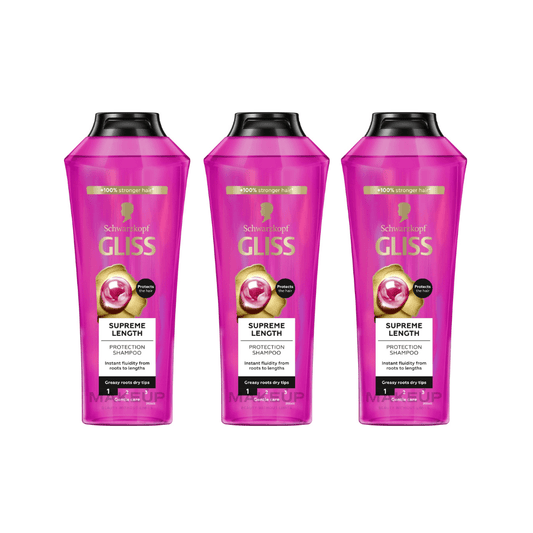 Schwarzkopf Gliss Supreme Lenght Shampoo 400  ml 3 Pack