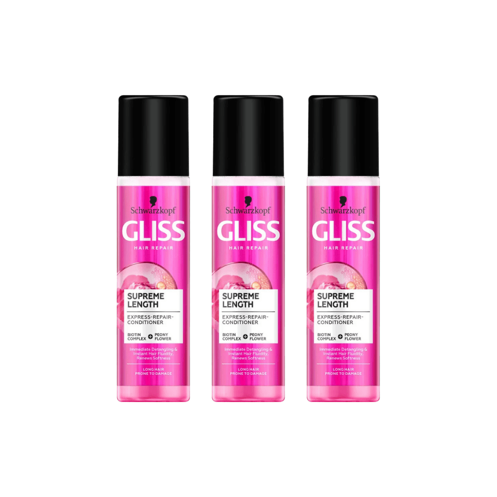 Schwarzkopf Gliss Supreme Length Liquid Hair Care Spray 200 ml 3 Pack