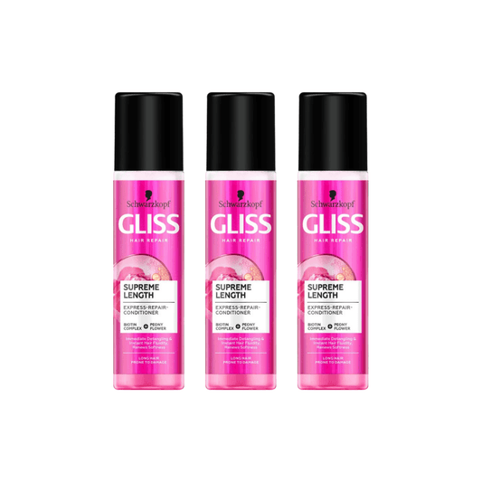 Schwarzkopf Gliss Supreme Length Liquid Hair Care Spray 200 ml 3 Pack
