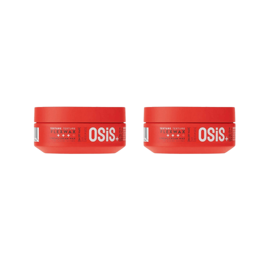 Schwarzkopf Osis Flexwax Ultra Strong Texture Cream Wax 85ml | Reconfigurable Styles 2 Pack