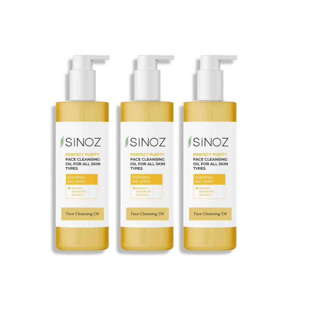 Huile nettoyante visage Sinoz Perfect Purity 400 ml, lot de 3