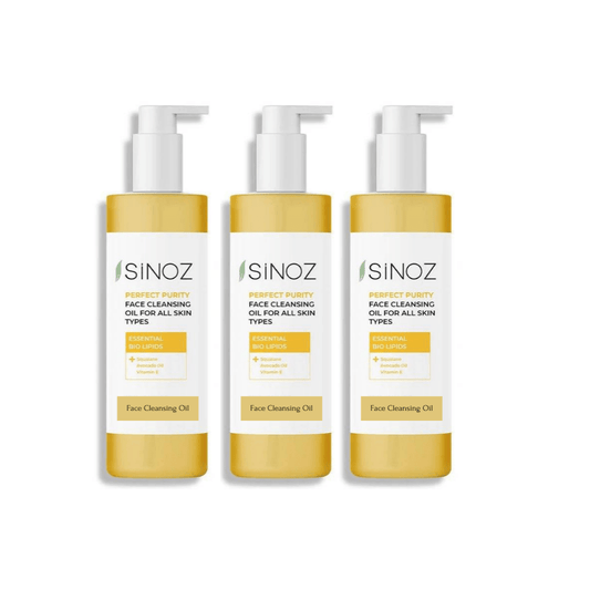 Huile nettoyante visage Sinoz Perfect Purity 400 ml, lot de 3