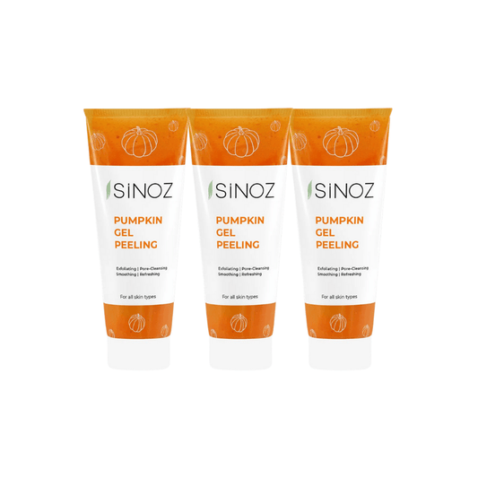 Sinoz Pumpkin Gel Face Scrub With Pumpkin Extract 100ml 3 Pack