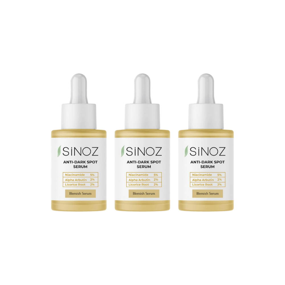 Sérum de soin Sinoz pour les taches brunes et les cicatrices d'acné, 30 ml, lot de 3