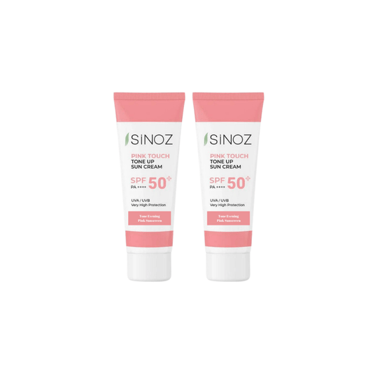Sinoz Spf50+ Tone Equalizer Pa++++ Pink Sunscreen 50 ml 2 Pack