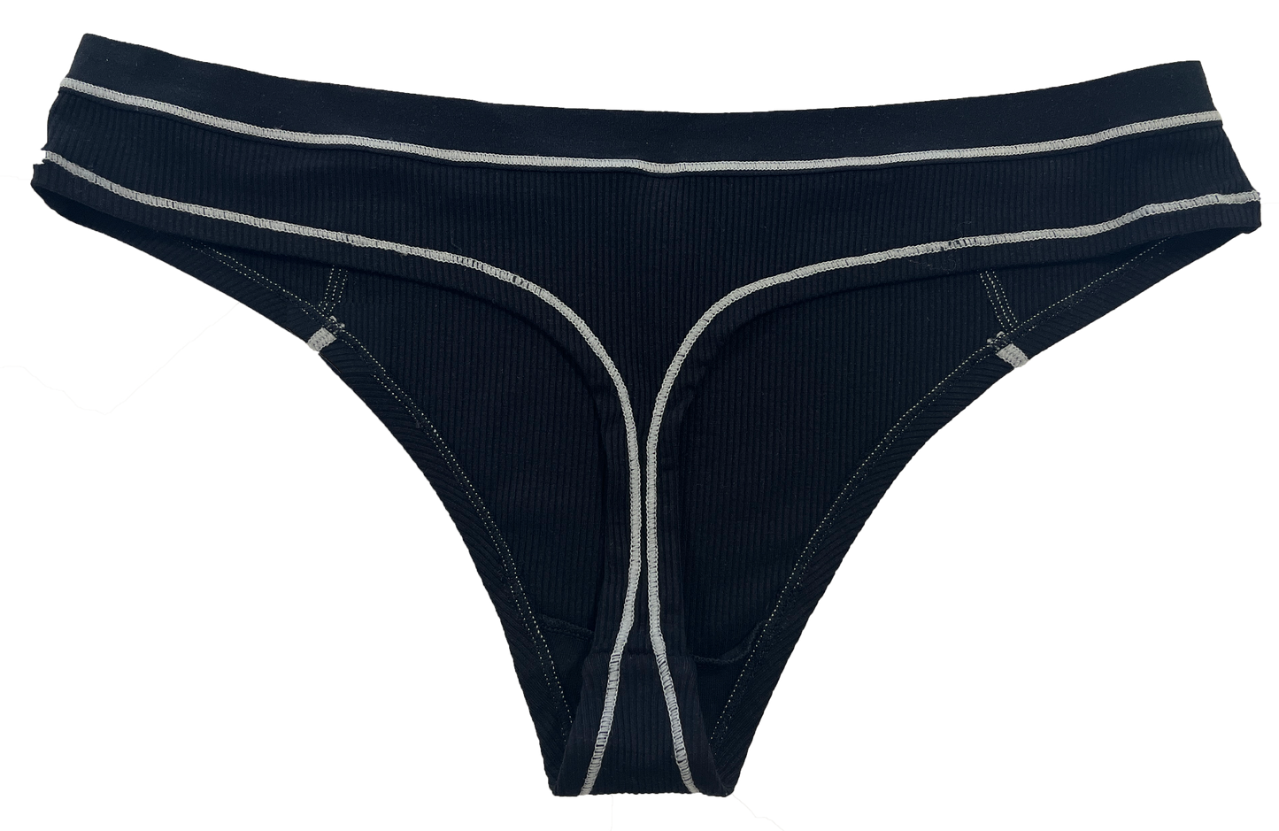 Modal Thong with Contrast Stitch, XS-2X