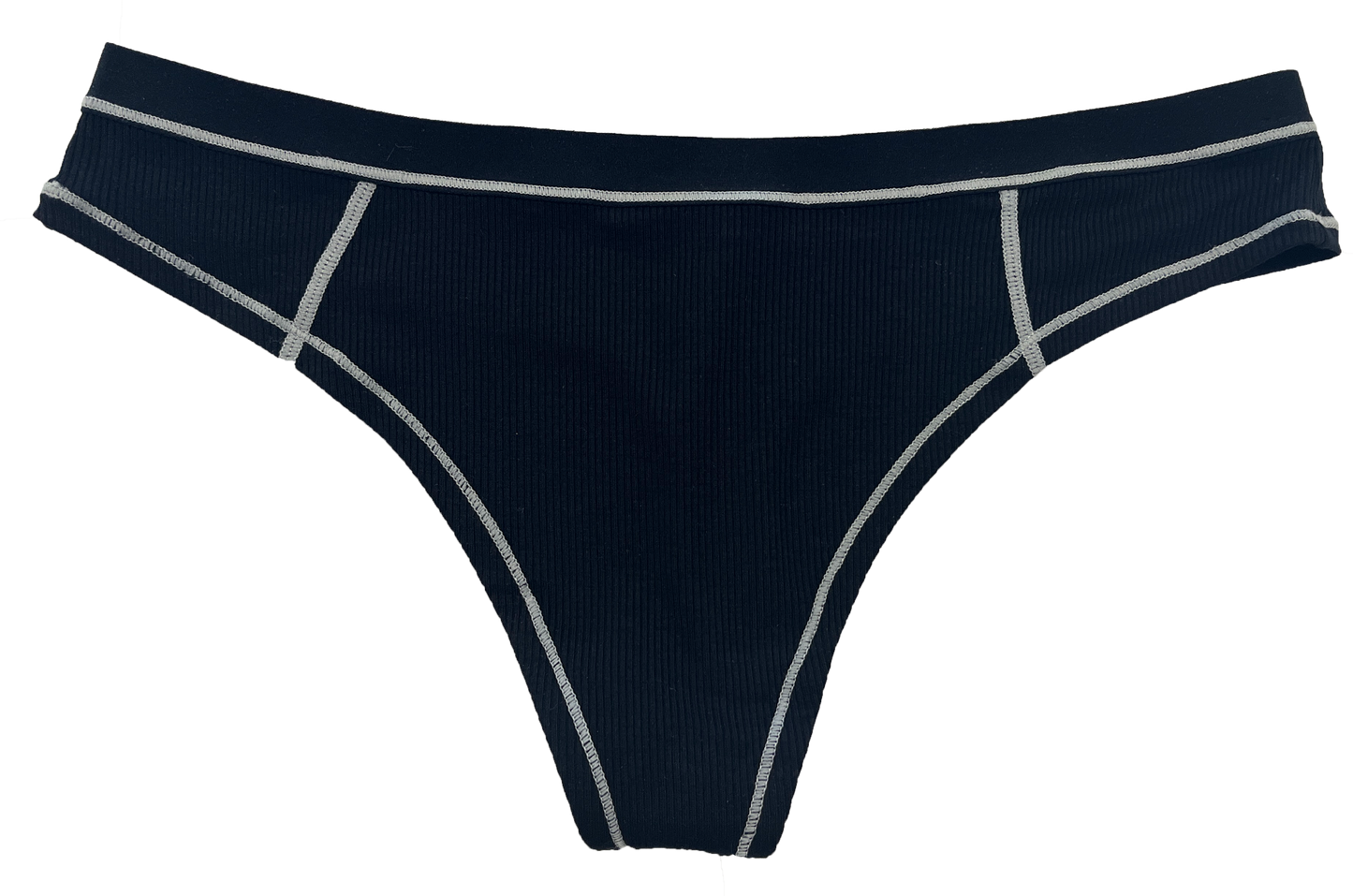 Modal Thong with Contrast Stitch, XS-2X