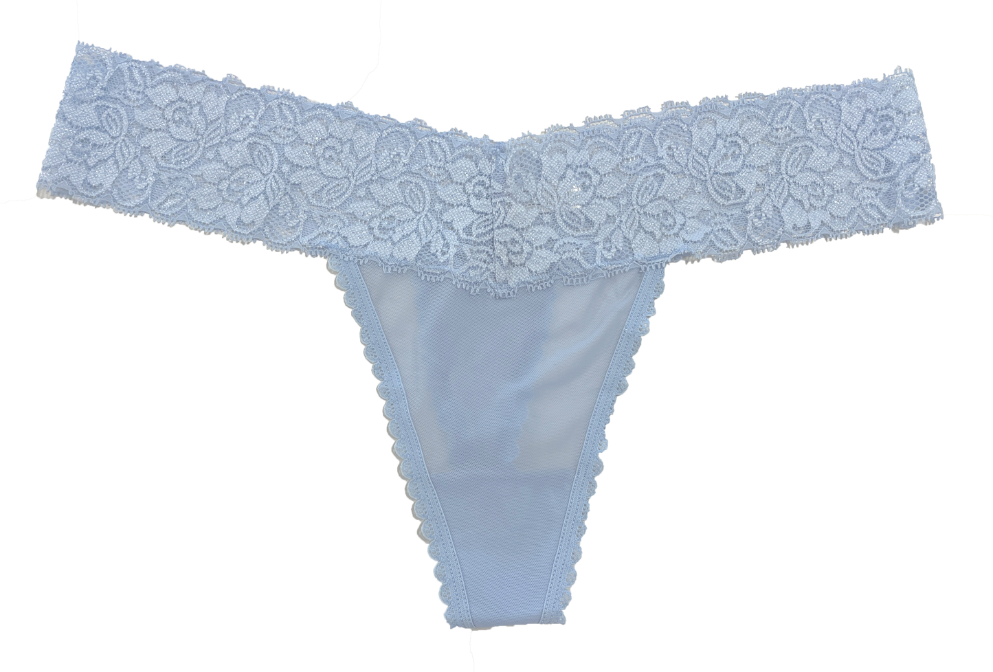 Mesh and Lace Classic Thong, XS- 2X