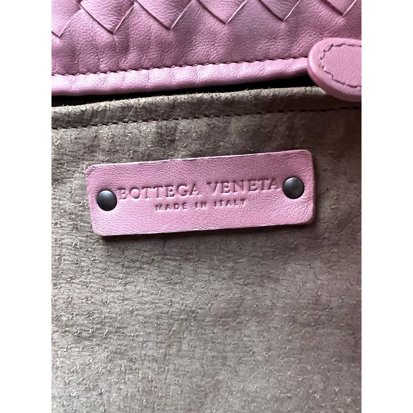 Bottega Venetta Nappa Intrecciato Large Seamless Rose Pink tote Bag