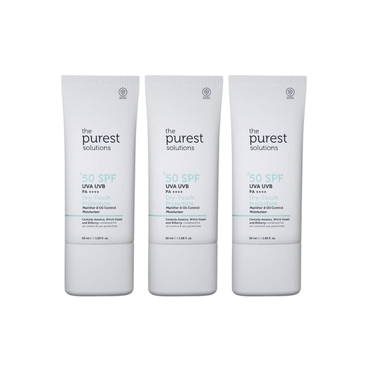 The Purest Solutions Matte Finish Sunscreen for Oily Skin 50 spf 50ml 3 Pack