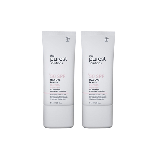 The Purest Sunscreen for Blemished Skin Spf50+ 50ml 2 Pack