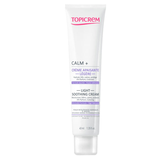 Topicrem Calm+ Crème Hydratante Apaisante Légère 40 ml