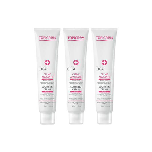 Topicrem Cica Crème Hydratante 40 ml Lot de 3