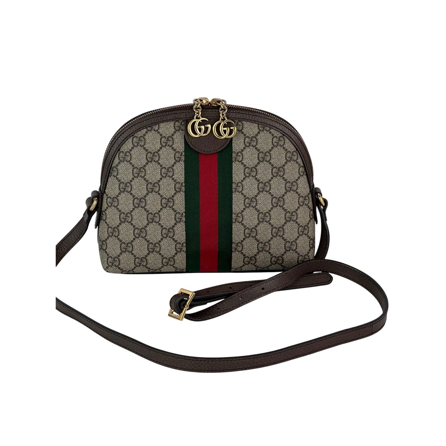 Gucci Ophidia Small Dome Monogram Web Shoulder Bag