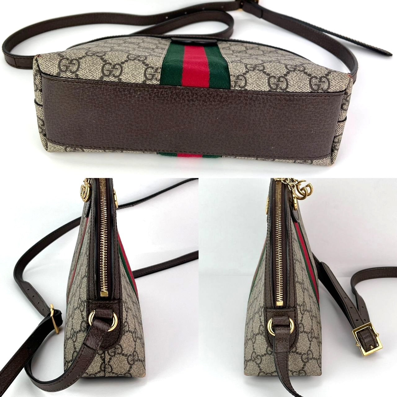 Gucci Ophidia Small Dome Monogram Web Shoulder Bag