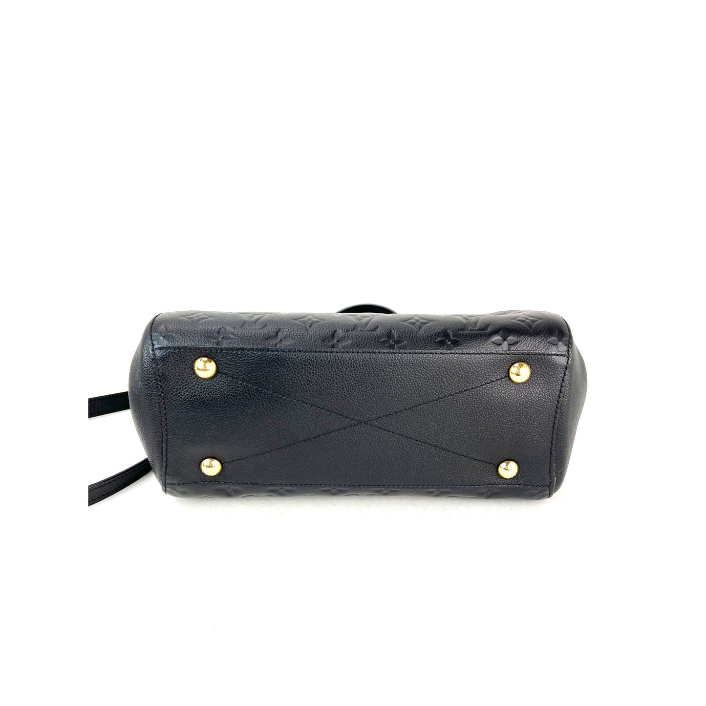 Louis Vuitton Montaigne MM Empreinte Black Leather Shoulder Bag