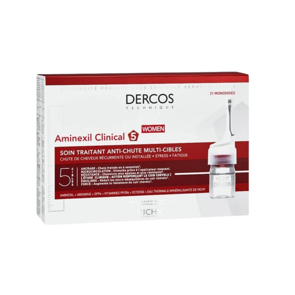 Vichy Dercos Aminexil Clinical 5 Women Anti-Shedding Serum 21 x 6 ml