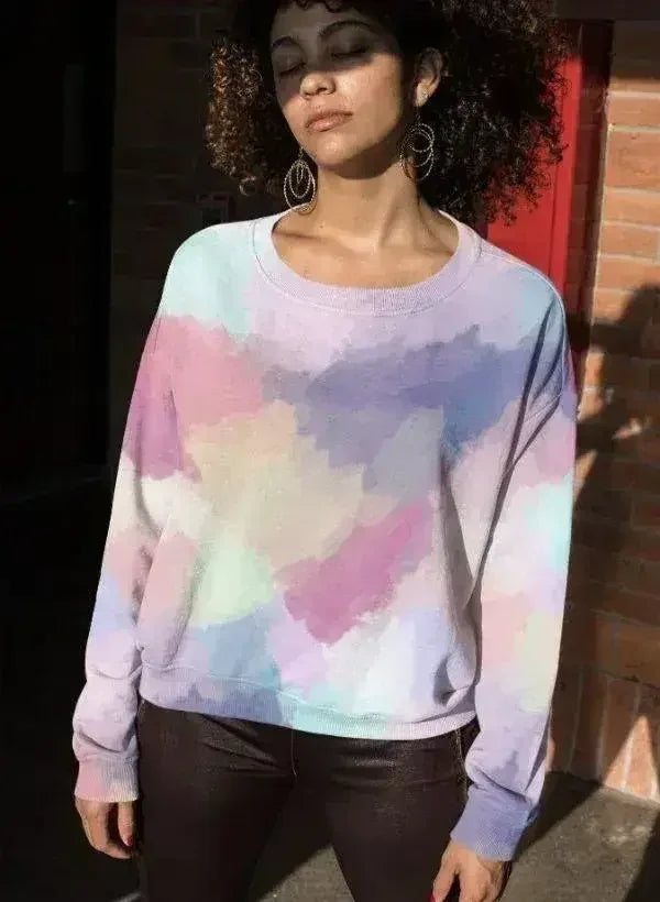 Abstract Pastels Sublimation Sweatshirt | Unique, Stylish & Comfortable