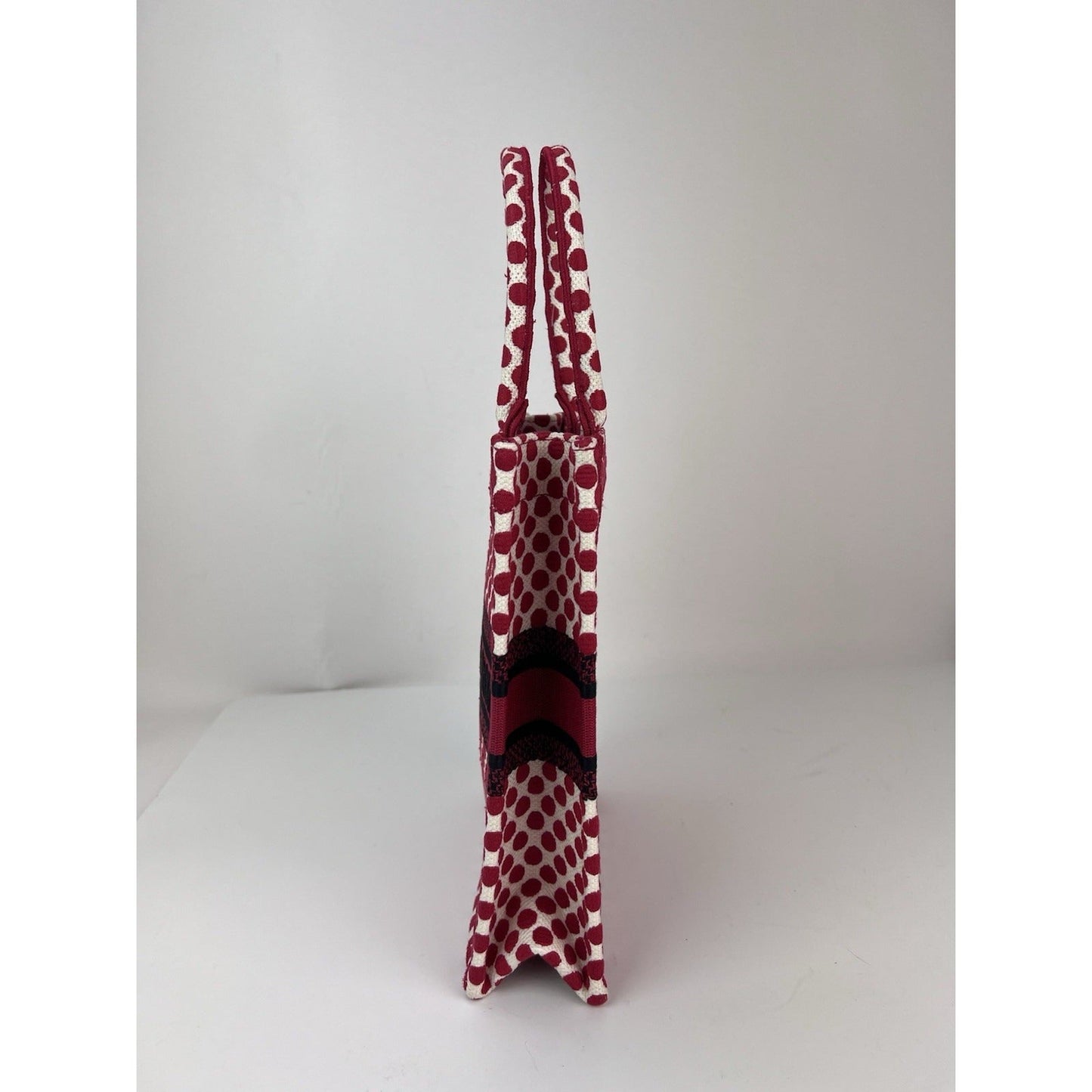 Christian Dior Canvas Dior Amour Dots Vertical Book Tote