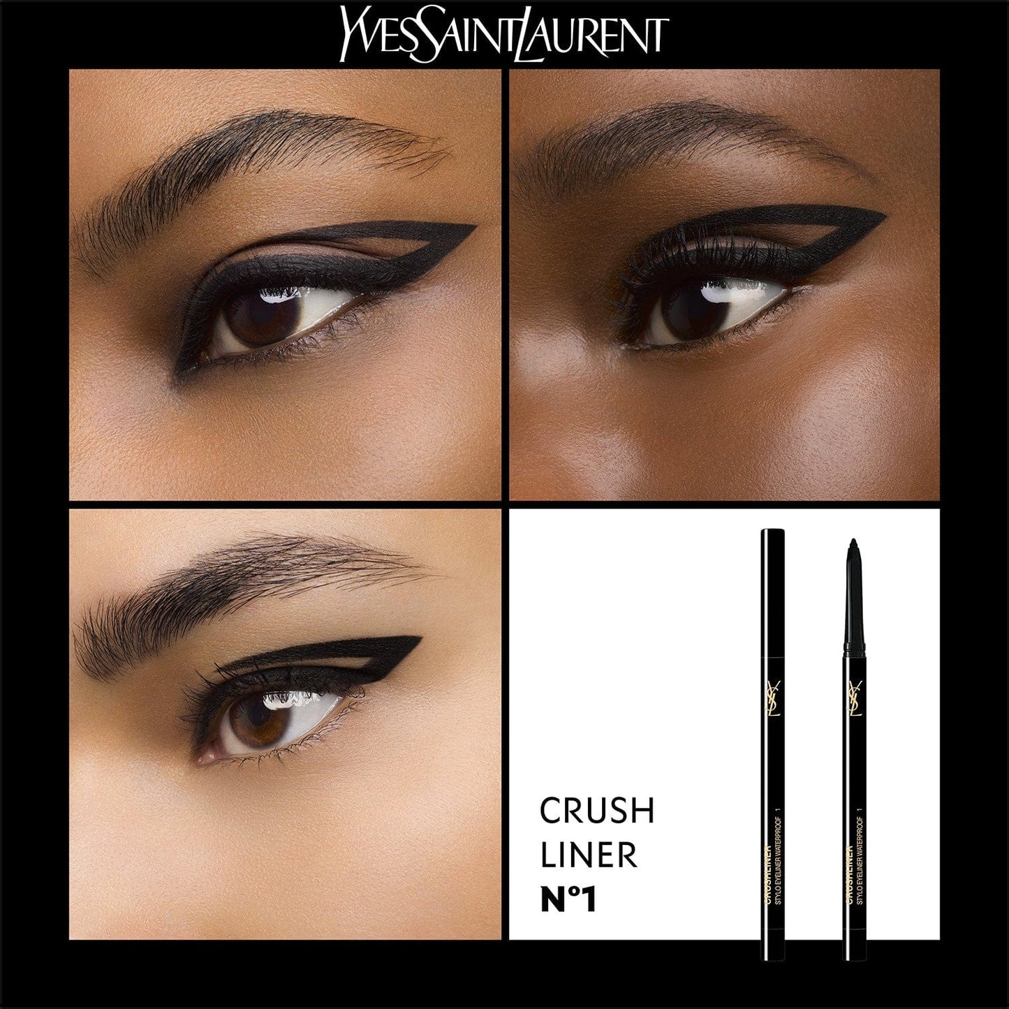 YSL Crushliner Stylo Eyeliner Waterproof 01