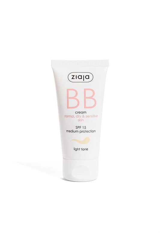 Ziaja BB Cream Light Tone SPF 15 for Normal, Dry and Sensitive Skin 50ml