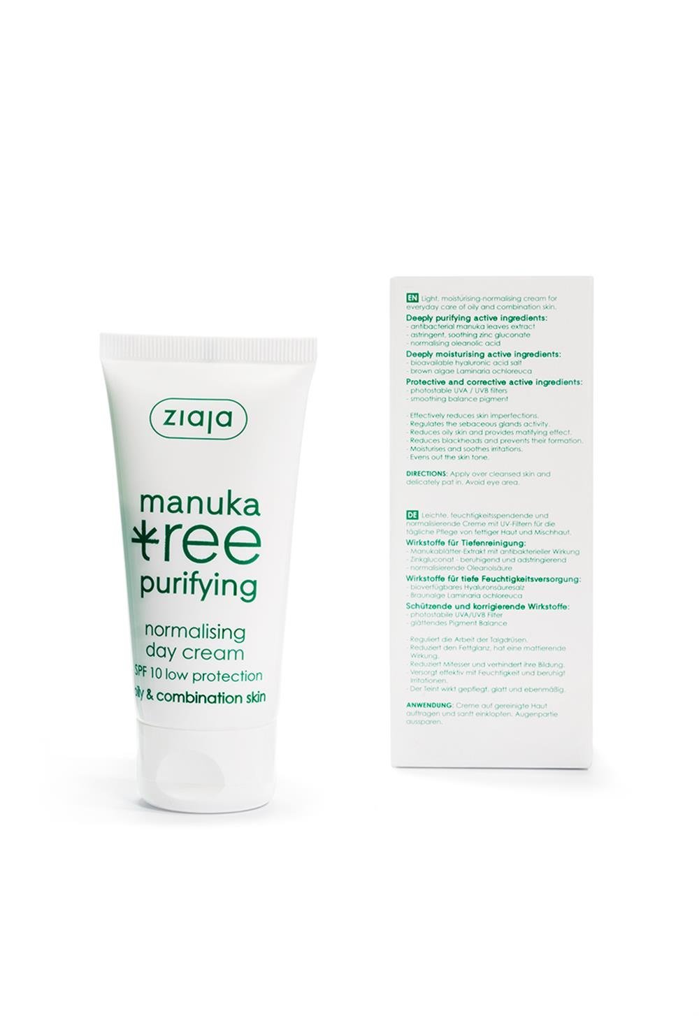 Ziaja Manuka Moisturizing and Balancing Day Cream SPF10 50 ml