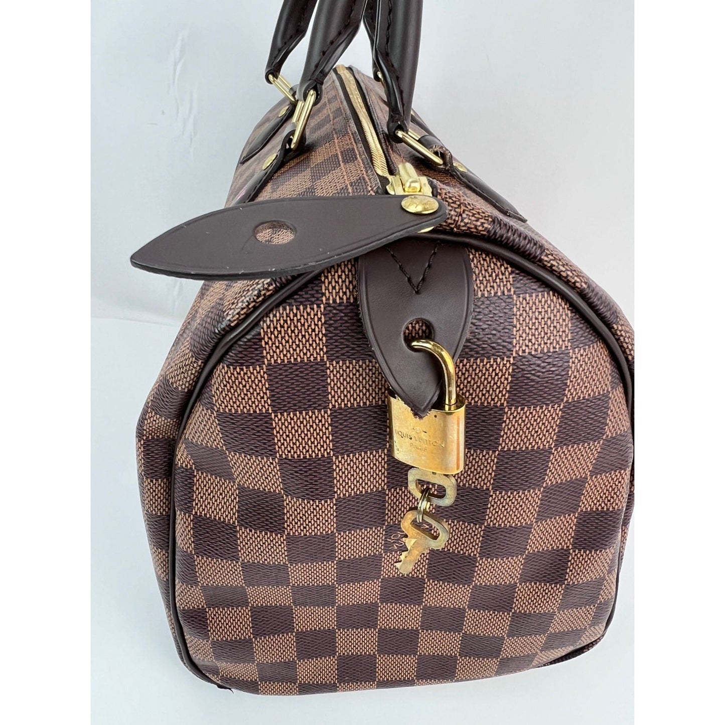 LOUIS VUITTON Speedy 30 Damier Ebene Hand Bag