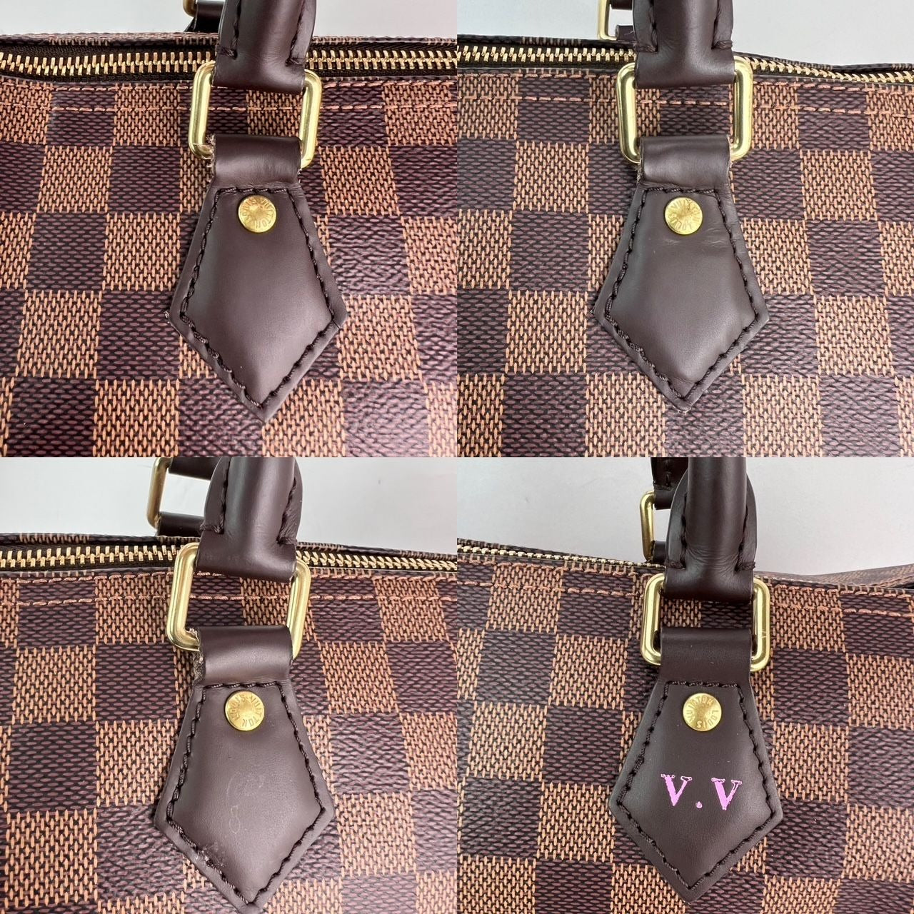 LOUIS VUITTON Speedy 30 Damier Ebene Hand Bag