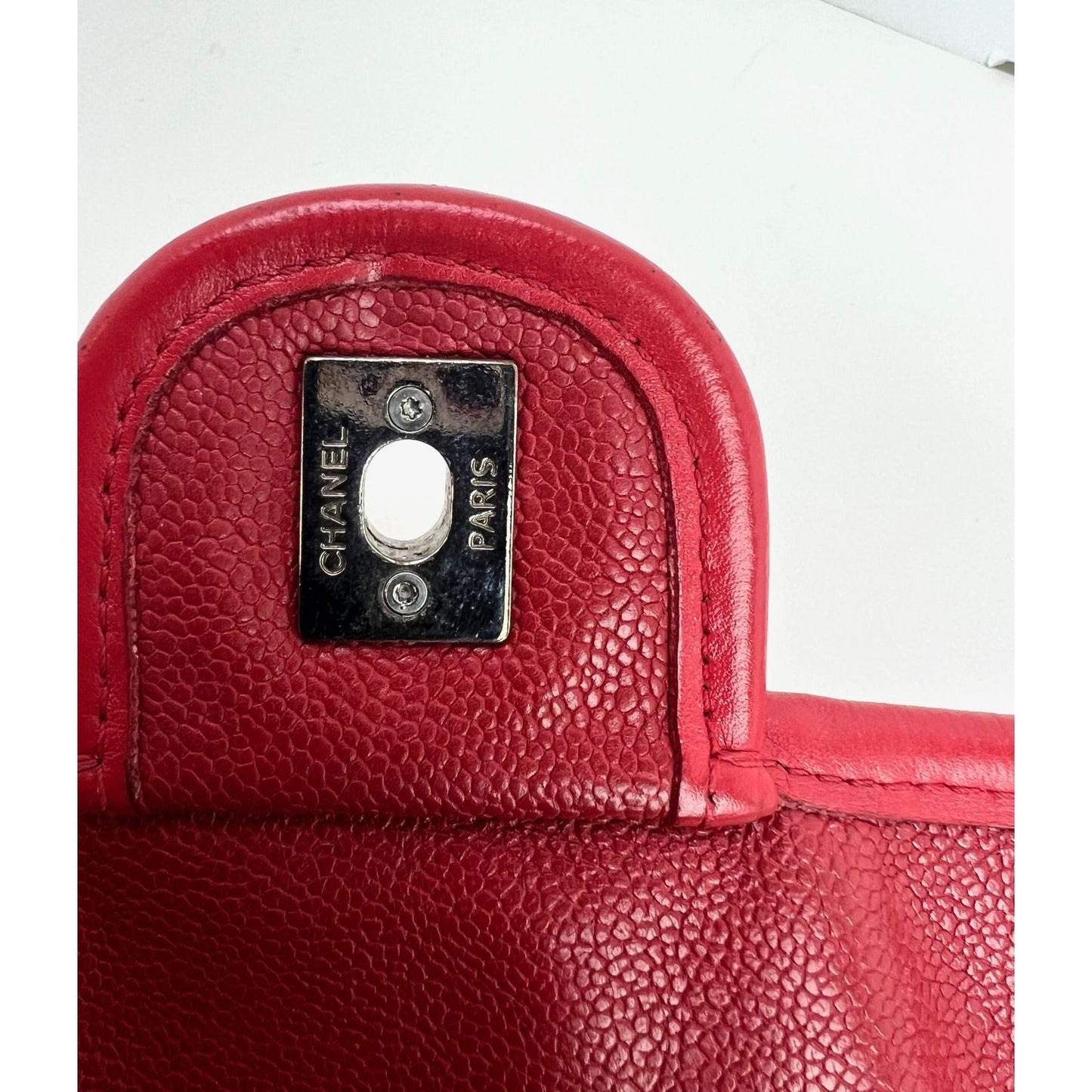 Chanel Caviar Quilted Medium French Riviera Red Flap