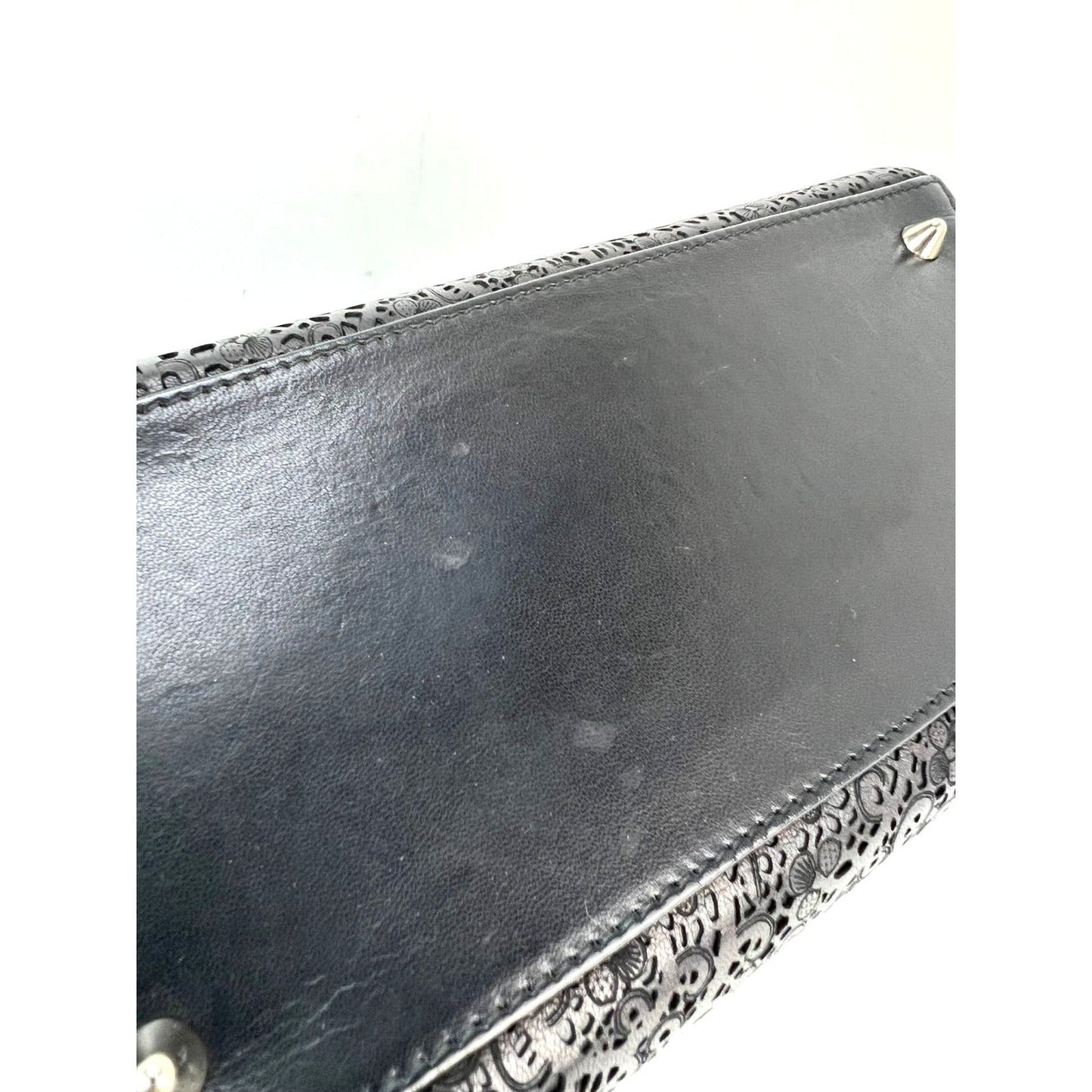 Christian Dior Medium Lady Laced Black Leather Limited Edition Shoulder Bag