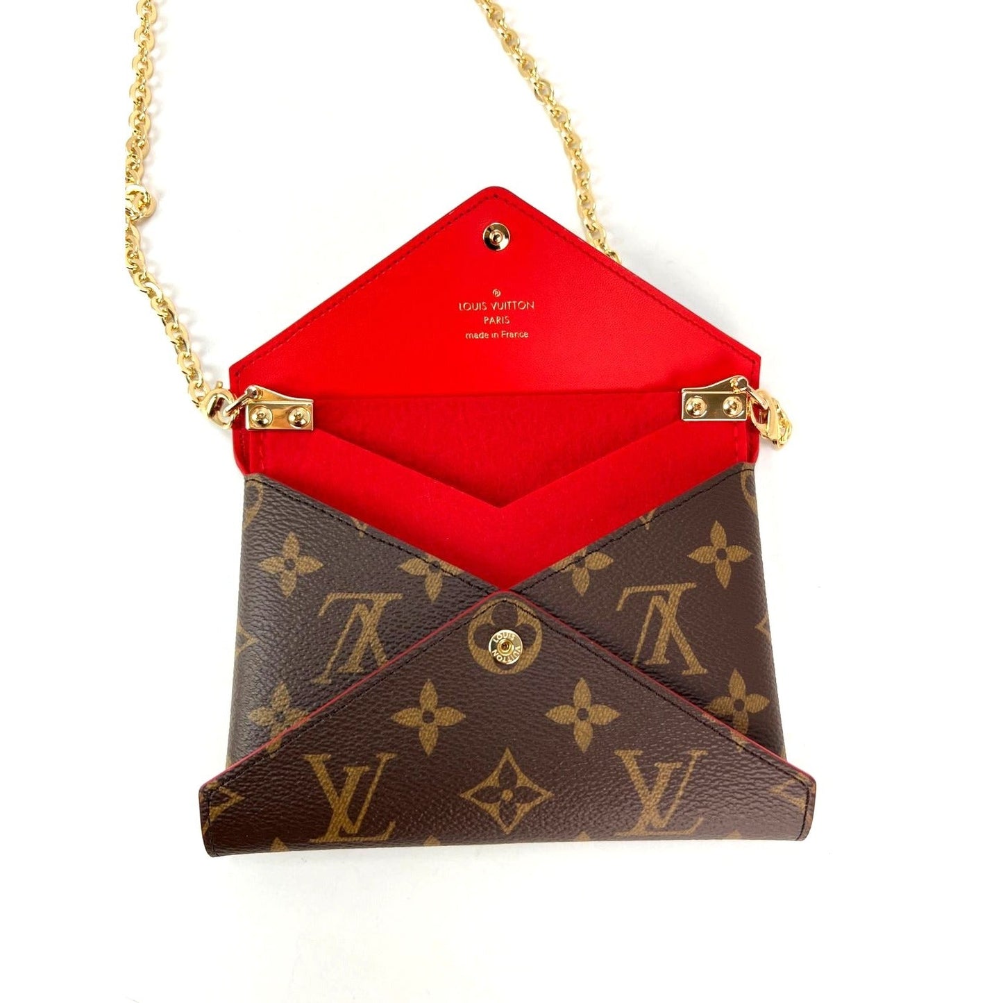 LOUIS VUITTON Kirigami Pochette Red Medium Crossbody Bag