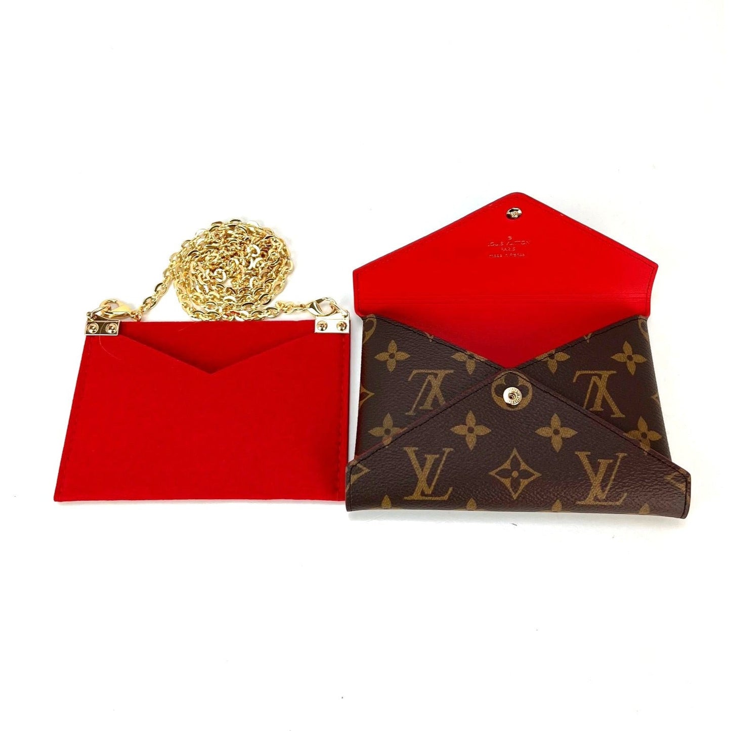 LOUIS VUITTON Kirigami Pochette Red Medium Crossbody Bag
