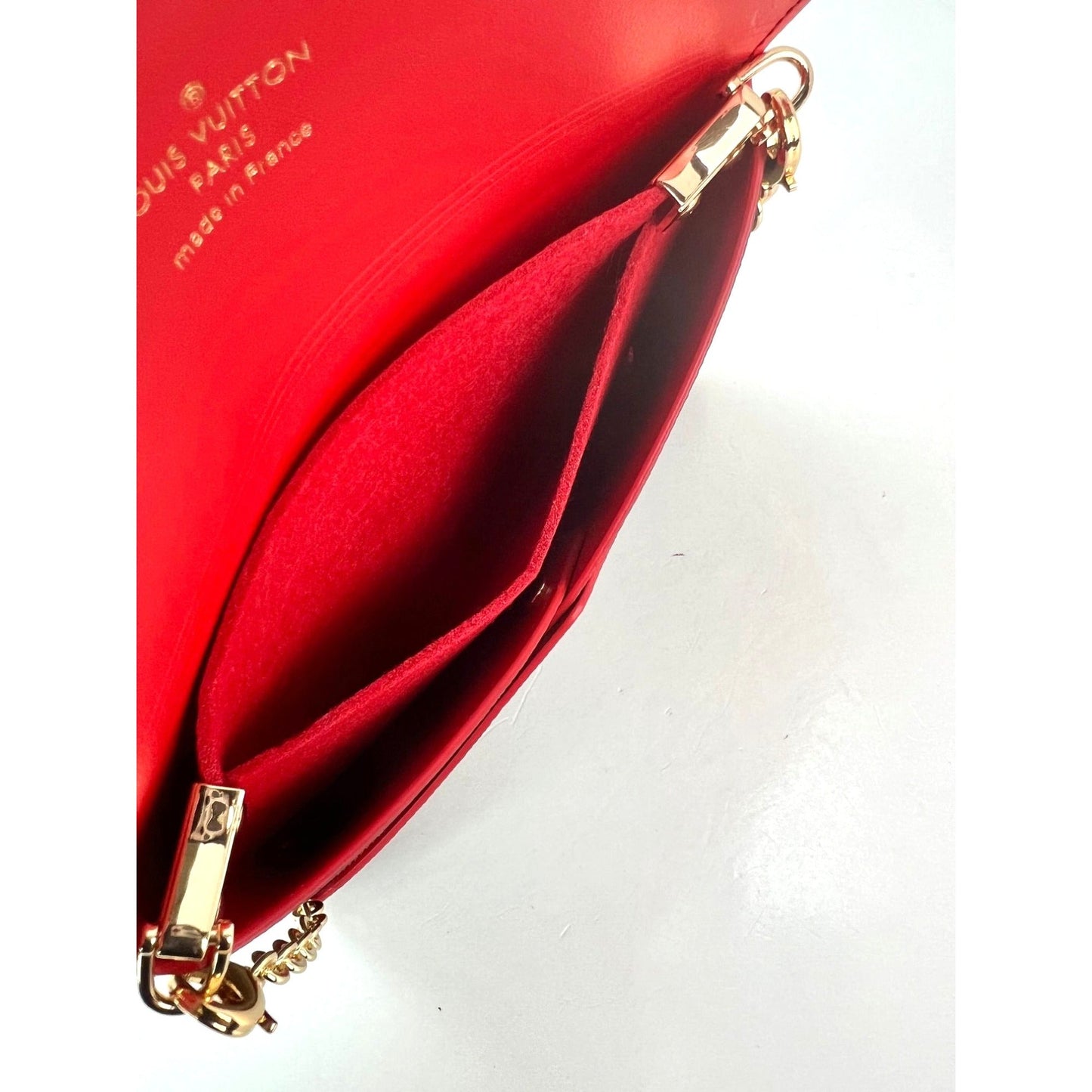 LOUIS VUITTON Kirigami Pochette Red Medium Crossbody Bag