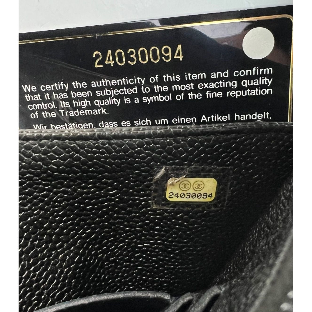 Chanel Metallic Caviar Quilted Classic Zip Dark Charcoal Pouch Clutch