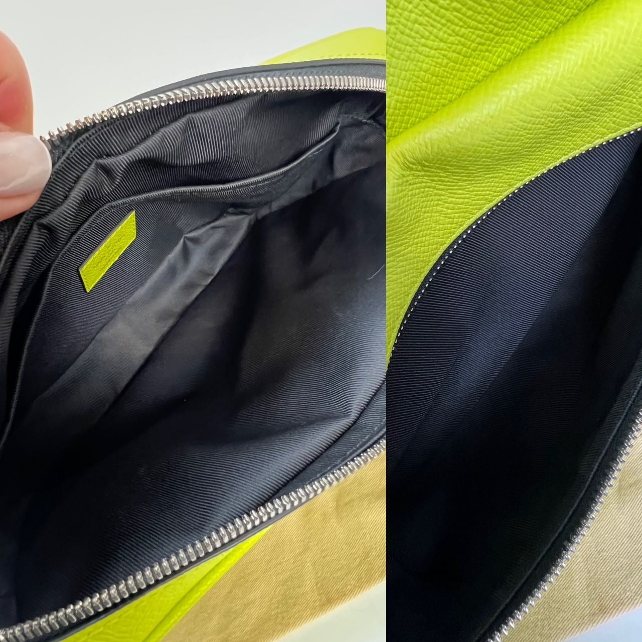 LOUIS VUITTON Taigarama Outdoor Messenger Yellow Bag