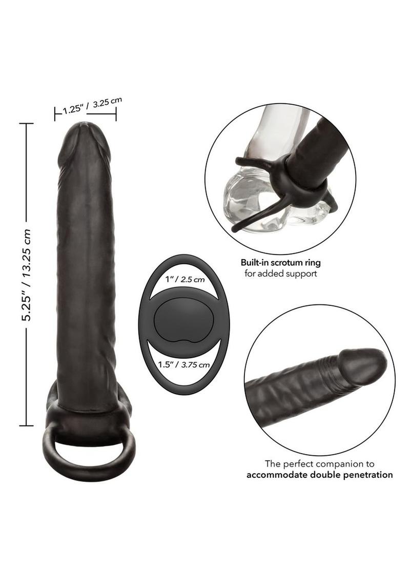 Accommodator Dual Penetrator With Built-in scrotum ring