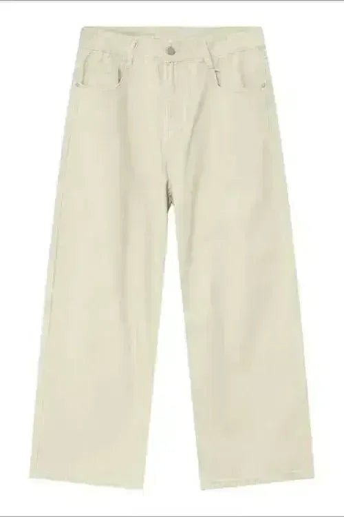 Pocketed Wide Leg Men's Jeans