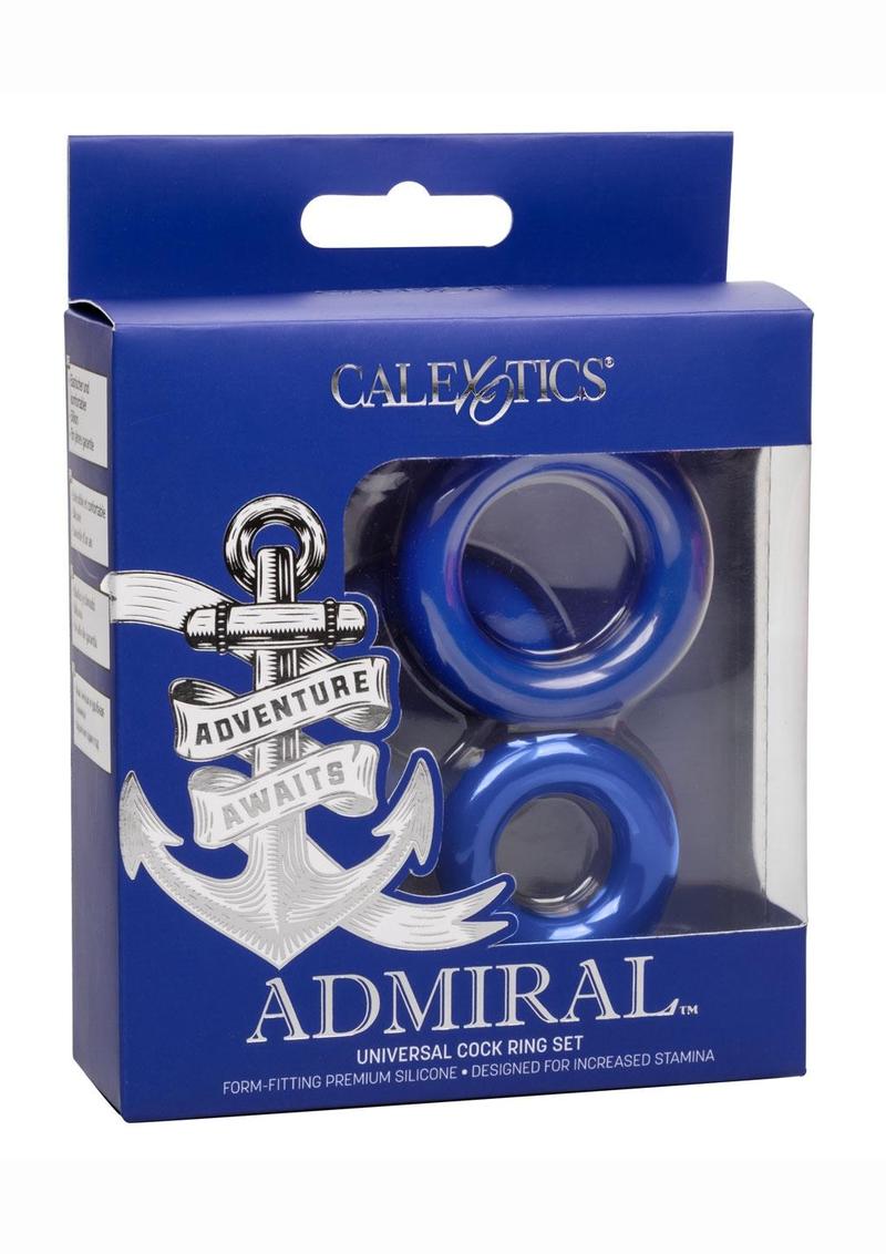 CalExotics Admiral Universal Silicone Cock Ring Set Premium Fit