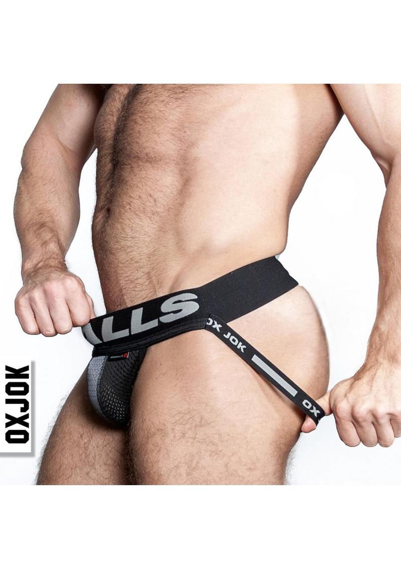 OXJOK Geared For Play Airmesh Swagger Jock With Rubber Stretch Bulge
