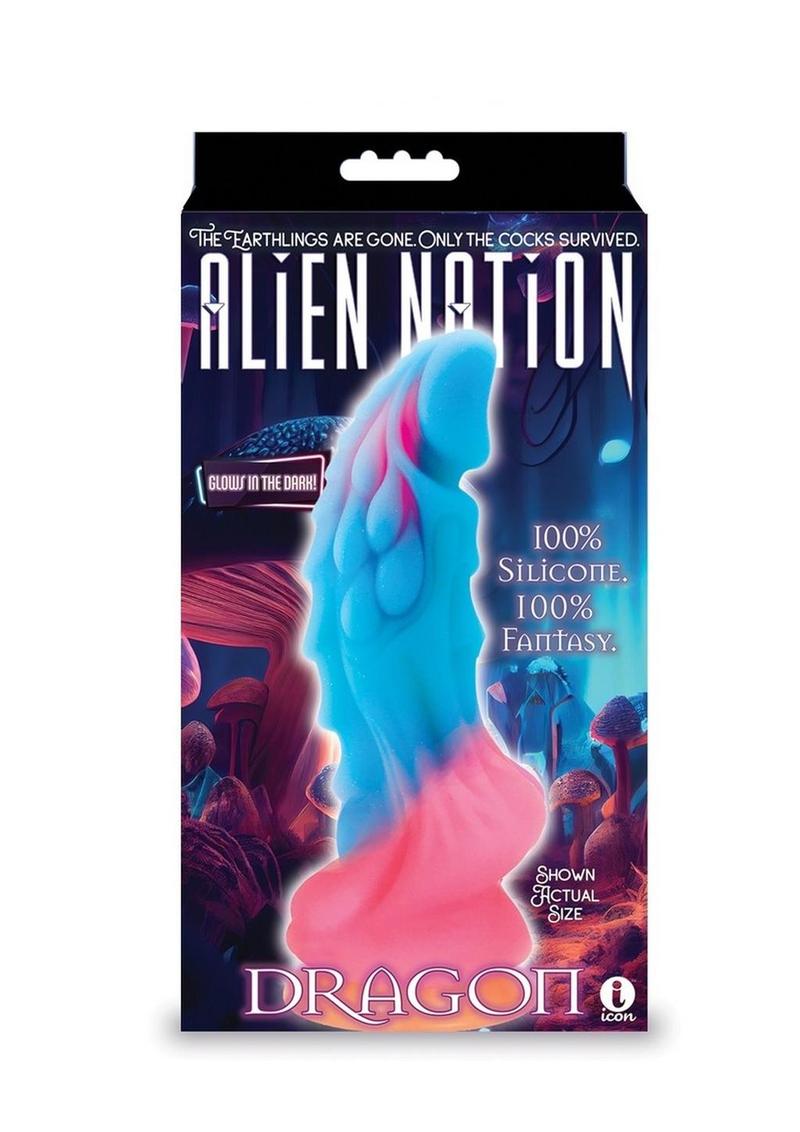 Alien Nation Dragon Silicone Glow-in-the-Dark Dildo