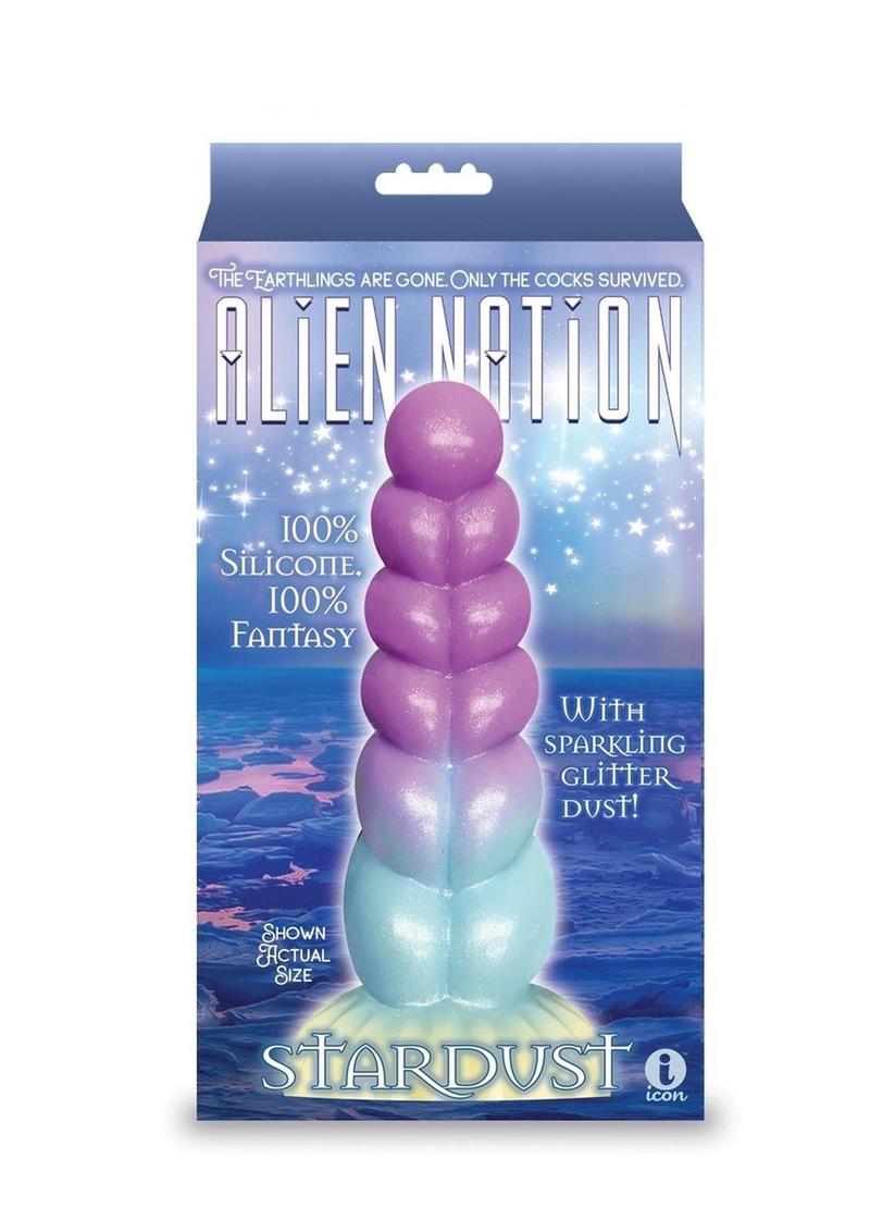 Alien Nation Stardust Silicone Dildo with Sparkling Glitter