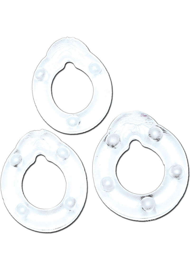 All American Triple And Super Stretchy Silicone Cock Rings
