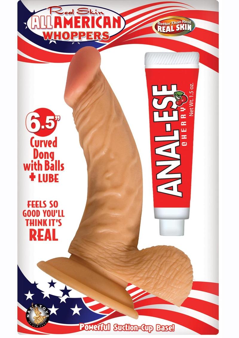 All American Whoppers Curved Anal Ese Lube