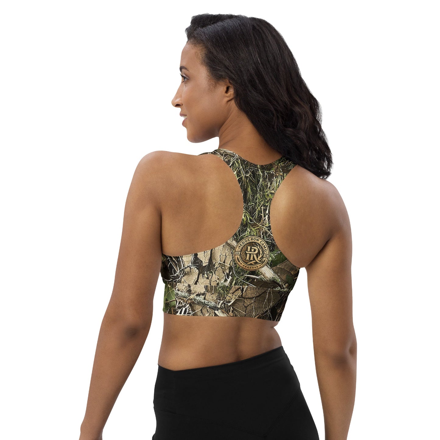 HedgeRow Camo Longline Sports Bra