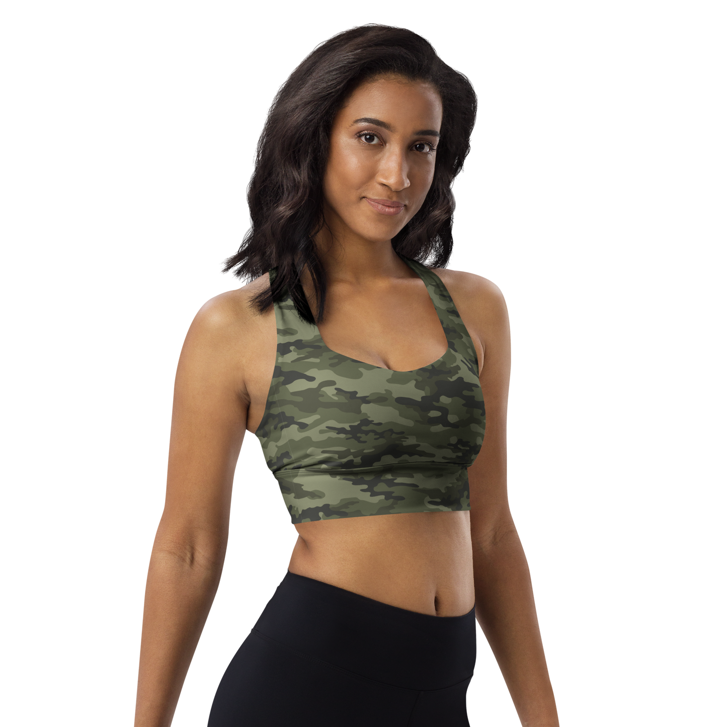 The Casual Camo Company Longline Sports Bra