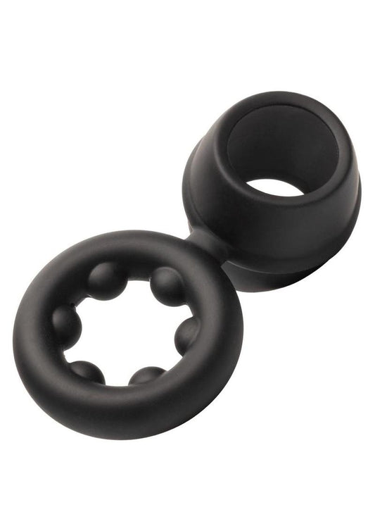 CalExotics Alpha Liquid Silicone Dual Support Magnum Ring