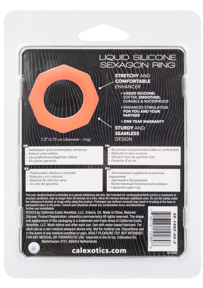 CalExotics Alpha Liquid Silicone Sexagon Ring